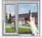 UtauHom Magnetic Fly Screen for Windows,Mosquitoes Net for Windows Max Size 150 x 180cm,Fiberglass Mesh Easy Installation Prevents Insects/Flies/Mosquitoes in The Room（ White Frame Black Mesh）