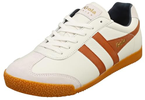 Gola HARRIER Klassische Herren-Sneaker, Weiß / Orange, 46 EU
