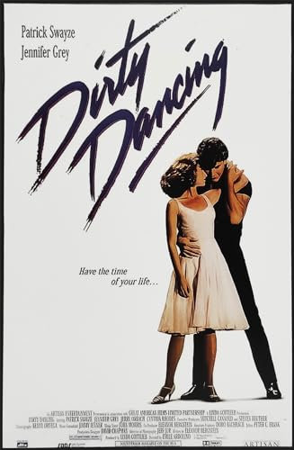KUSTOM ART Bild Serie Poster Film Promis Dirty Dancing mit Patrick Swayze Druck auf Holz 30 x 21 cm.