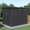 Rockford Lagos 200 Abri de jardin en métal avec double porte et fenêtre en polycarbonate 294 x 230 x 222 cm Anthracite