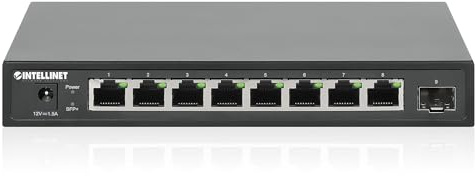 Intellinet 9-Port Switch mit 8 x 2,5G Ethernet-Ports und 1 SFP+ Uplink