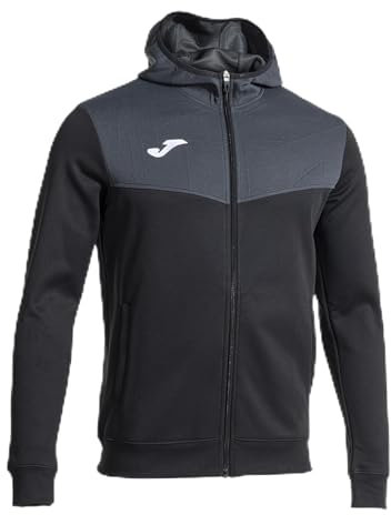 Joma Herren Campus Street Kapuzenpullover, Schwarz, XXL