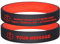 Personalisierte Notfallarmband Medizinisches Alarm Armband - 2 Stück Elastische Silikon SOS ID Armband Gravur mit Name Telefonnummer Allergie Diabetes Epilepsie Notfall Armbänder für Herren Damen