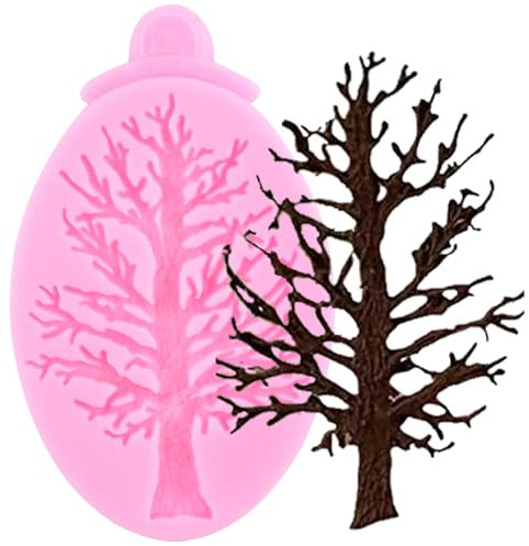 XMOLDNMS Christmas Tree Fondant Cake Silicone Mould for Xmas Birthday Party Cake Decorating Cupcake Topper Candy Chocolate Gum Paste Polymer Clay