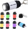 Infreecs 8 unidades Mini LED linternas para niños, linterna recargable por USB, linternas pequeñas con llavero, resistente al agua, portátil para exteriores, camping