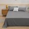 JIALIANG Bettlaken ohne Gummizug 220 x 230 cm für 2 Personen Textilien Klassische Bettlaken | Betttuch | Laken | Leintuch | Haustuch 100% Baumwolle ohne Gummizug hellgrau