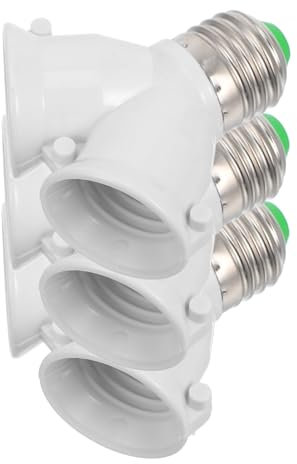 jojofuny 3pezzi Adattatore Per Portalampada Forma Di y Convertitore Per Doppia Presa Portalampada Sdoppiatore Compatibile Vari Tipi Di Lampade Realizzato Materiale Pbt Resistente Al Calore