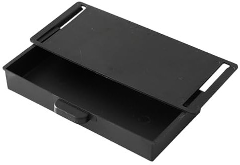 Under Desk Drawers, 9.3x4.1x1.4 Inch Plastic Under Table Drawer, Self-Adhesive Hidden Under Desk Storage, Under Desk Tray for Home and Office