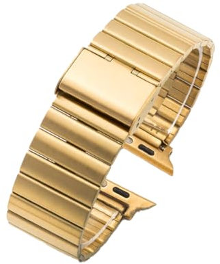 YDxingY Correas de Reloj para Apple Watch 42mm/44mm/45mm/46mm/49mm, Correa de Repuesto de Metal, Pulsera Ajustable para iWatch Series 10 9 8 7 SE/SE2 6 5 4 3 2 1,Oro
