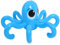 QUMIIRITY Pulpo Inflable De Juguete para Exteriores para Aspersor De Césped Aspersor De Agua para Jardín Aspersor Inflable para Piscina PVC Azul