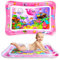 GARNHLOB Baby Wassermatte BPA Frei, 70x50 cm Aufblasbare Bauchzeit Matt Spielmatte mit 6 Meerestieren, Sensorik Wassermatte für Babys von 3-36 Monaten, Tragbare Reise Wasseraktivitätsmatte (Rosa)