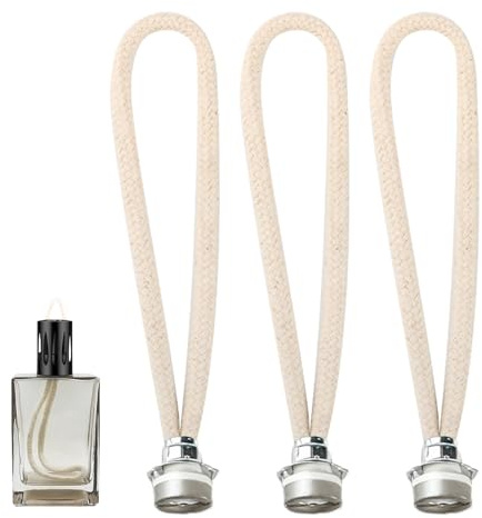 QarulG 3 Stück Duftlampe Docht für Lampe Berger Lampen Ersatzbrenner Zubehör mit Katalytischem Brenner Duft Öllampe Docht Ersatz Katalytische für Raumluft Verbessern Aromatherapie 18.5 cm