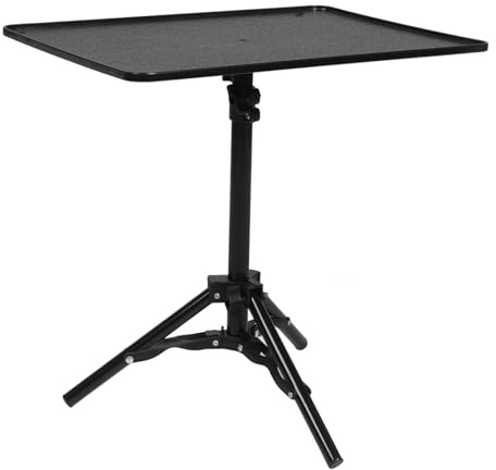 TOVINANNA Adjustable Projector Stand with Tripod for Laptop and Camera Compact Height and Angle Flexible Shelf for Bedside and Desk Use Easy Installation Small Footprint Projector Support