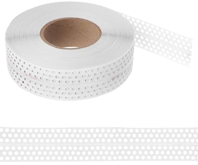 LEEQBCR 1 Band Generisches Nahtabdeckband Gipskarton Fugenband Selbstklebend 40Mx5CM Eckschiene Trockenbau PVC Kantenschut Dichtungsband zum Verbinden Von GK-Platten Wandecken und Wandrisse Ausbessern