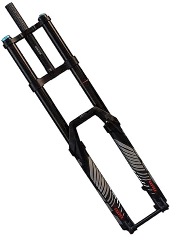 LHHL Fahrradgabel 27,5 29 Zoll MTB Doppelte Schulterkontrolle Downhill-Federung DH Luft Fahrrad Stoßdämpfer 200mm Hub(27.5inch)