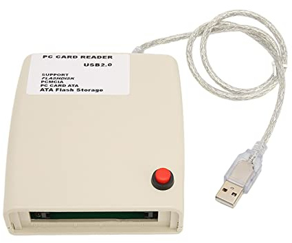 MechKit USB2.0 PCMCIA-Kartenleser, hohe Geschwindigkeit, stabile Übertragung, 20 G Kapazität, starker Chip, Plug-Play für Heimbüro, ABS-Material, langlebiger PC-ATA-Kartenleser
