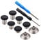 YoRHa 8 en 1 Metal magnético Thumbsticks Analog Sticks Joysticks Reparación de Repuesto Kits(Negro) para PS4/Slim/Pro & Xbox One/Elite/X/S Mando con Destornilladores