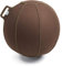 VLUV BOL VELT Filz-Sitzball, ergonomisches Sitzmöbel für Büro und Zuhause, Farbe: Braun-Melange/Grün, Ø 70cm - 75cm, 100% Merino Wollfilz, robust und formstabil, mit Tragegriff