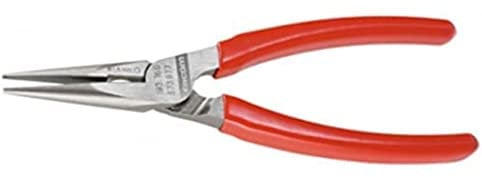 Facom 193A.16G 1/2 Round Pliers with Carved PVC Handle, Red, 160 mm