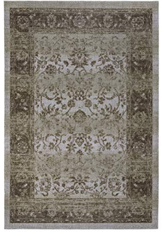 andiamo Designteppich Kurzflor Musterteppich, strapazierfähig, Ornament hellbraun, 80 x 150 cm