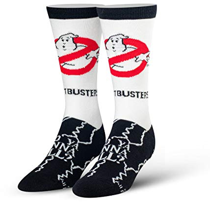 Odd Sox, Ghostbusters Merchandise, Men's Fun Novelty Crew Socks, Funny 80s Prints, Ghostbusters Shock, Large