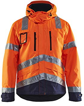 Blaklader 483719775349XS FunktionsJacke, High Vis Orange/Grün, Größe XS