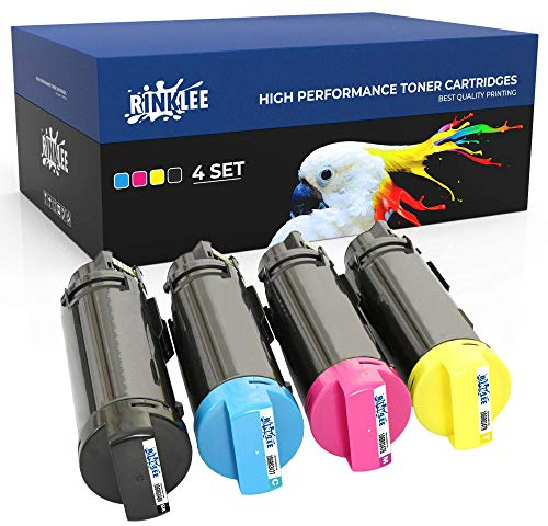 RINKLEE Tonerkartuschen Ersätz für 6510 | 6515 Kompatibel zu Xerox Phaser 6510 6510DN 6510N 6510DNI 6510DNM WorkCentre 6515 6515DN 6515N 6515DNI 6515DNW 6515NW 1 SET Schwarz Cyan Gelb Magenta