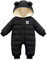Bébé Barboteuse à Capuche, Hiver Grenouillères Garçons Filles Manche longue Jumpsuit Manteau Chaud Fleece Enfant Vêtement Cadeau 9-12 mois