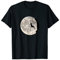 Bergsteigen Freiklettern Klettern Kletterer Bouldern Mond T-Shirt