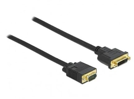 Delock Câble DVI 24+5 Femelle vers VGA mâle 5 m