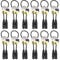 12x StageCore 0.5M DMX Cable 120ohm 3 Pin XLR Lighting Cable DJ Disco