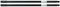 Novaliv Lot de 2 manches de balai télescopiques avec filetage 80-130 cm - Noir - Manche en métal pour balai - Filetage allemand - Manche universel de rechange - Manche télescopique de rechange