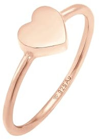 Elli Ring Damen Herz Liebe Filigran in 925 Sterling Silber