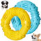 Youngever 2er Pack 12CM Hundespielzeug Ring, Kauspielzeug Große & Kleine Hunde, Kauspielzeug aus Naturgummi