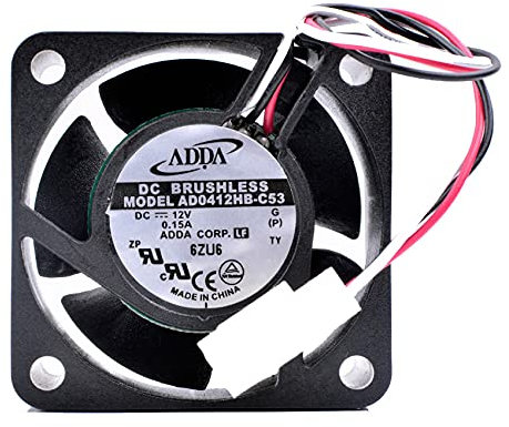 AD0412HB-C53 4020 40mm fan DC12V 0.15A 3 line switch power supply small cooling fan