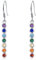 KINGWHYTE Chakra Tropfen Ohrringe 925 Sterling Silber Chakra Schmuck Heilung Balancing Ohrhänger Geburtstag Geschenke für Frauen Mädchen