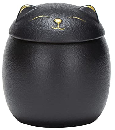 TOPBATHY Katzenmotiv Teedose Keramik Aufbewahrungsglas Für Tee Kaffee Und Gewürze Mehrzweck Deko-behälter Für Schreibtisch Und Küche Lebensmittelecht Langlebig Lustiges Design