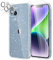 YIRSUR Glitter Clear Case Compatible with iPhone 14 Plus 6.7 with 2 Pack Screen Protector with 2 Pack Camera Lens Protector, Soft TPU Bumper Anti-Scratch Shockproof Transparent Sparkly Cover