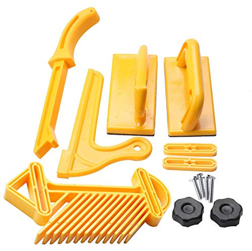 Pmkvgdy 5 StüCke Push Block Stick Bord Set Router Tisch Werkzeuge Kurze Push BlöCke