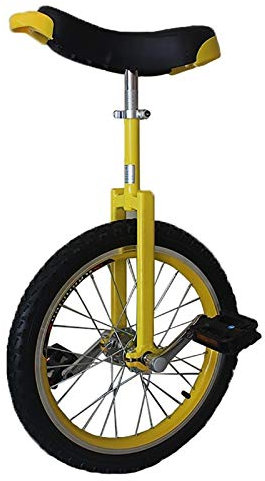 Einrad Einrad 24 Zoll Wheel Einrad, Erwachsene/Große Kinder/Profis/Männlich Teen Large Einrad, Höhe 175-190 cm, Outdoor Fun Self Balancing, Höhenverstellbar (Color : Yellow)