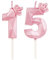 DTXLX Candele di compleanno con numeri 15 con corona, candele di compleanno per torte, decorazioni di compleanno, numeri, candele di compleanno per bambini, per feste, matrimoni, feste aziendali,