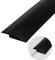 2M Self Adhesive Carpet Trim Strip, PVC Carpet Edge Strip Floor& Door Transition Strip Threshold Strips Floor Edging Strip for Tile/Wood/Laminate/Joins Gap (15MM, 2M, Black)
