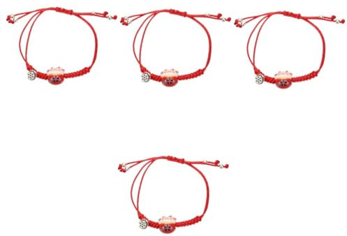 ifundom 4 Pièces Bracelet Chat Porte-bonheur Bracelet Pour Femme Bracelets Assortis Pour Les Couples Bracelets Joncs Pour Femmes Bracelet Couple Chanceux Amitié Corde De Coton Les Amoureux