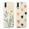 Yoedge 2 Stück Handyhülle für Huawei P30 Lite / P30 Lite New Edition Hülle 6,15, Liebesherz & Blumen Muster Design Mädchen Aesthetic Handyhülle Dünn Weich Silikon Flexibel TPU Stoßfest Schutzhülle
