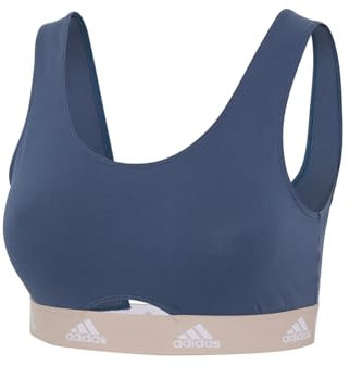 adidas Damen Scoop Bralette-Sport Active Comfort Cotton BH, 852 Ink, M