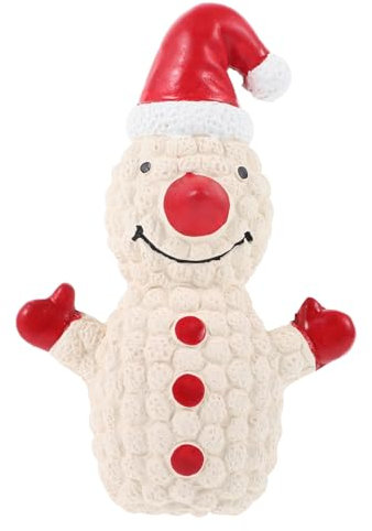 FOMIYES Weihnachtlicher Hundespielzeug Snowman Interaktives Kauspielzeug Aus Latex Quietschendes Chew Toy Für Kleine Und Mittelgroße Hunde Sicher Und Leicht Zu Reinigen Für Teething Und