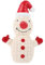 FOMIYES Weihnachtlicher Hundespielzeug Snowman Interaktives Kauspielzeug Aus Latex Quietschendes Chew Toy Für Kleine Und Mittelgroße Hunde Sicher Und Leicht Zu Reinigen Für Teething Und
