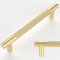 Amerdeco Pack of 10 Knurled Cabinet Handles - Gold, 160 mm, Vintage Style for Kitchen Cabinets and Chest of Drawers