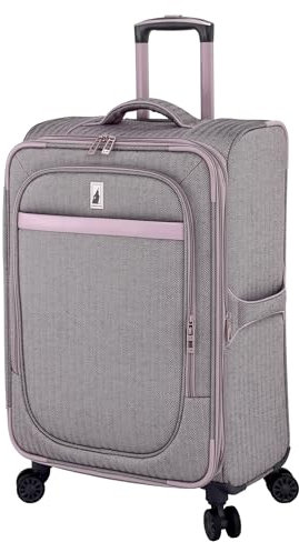 London Fog Kensington Lavender Black Herringbone 61.0 cm Expandable Spinner