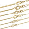 hoplo holzenplotz Edle Venezianerkette Halskette - 333-8 Karat Gold Juwelier Qualität, Länge:45 cm, Kettenbreite:0.8 mm
